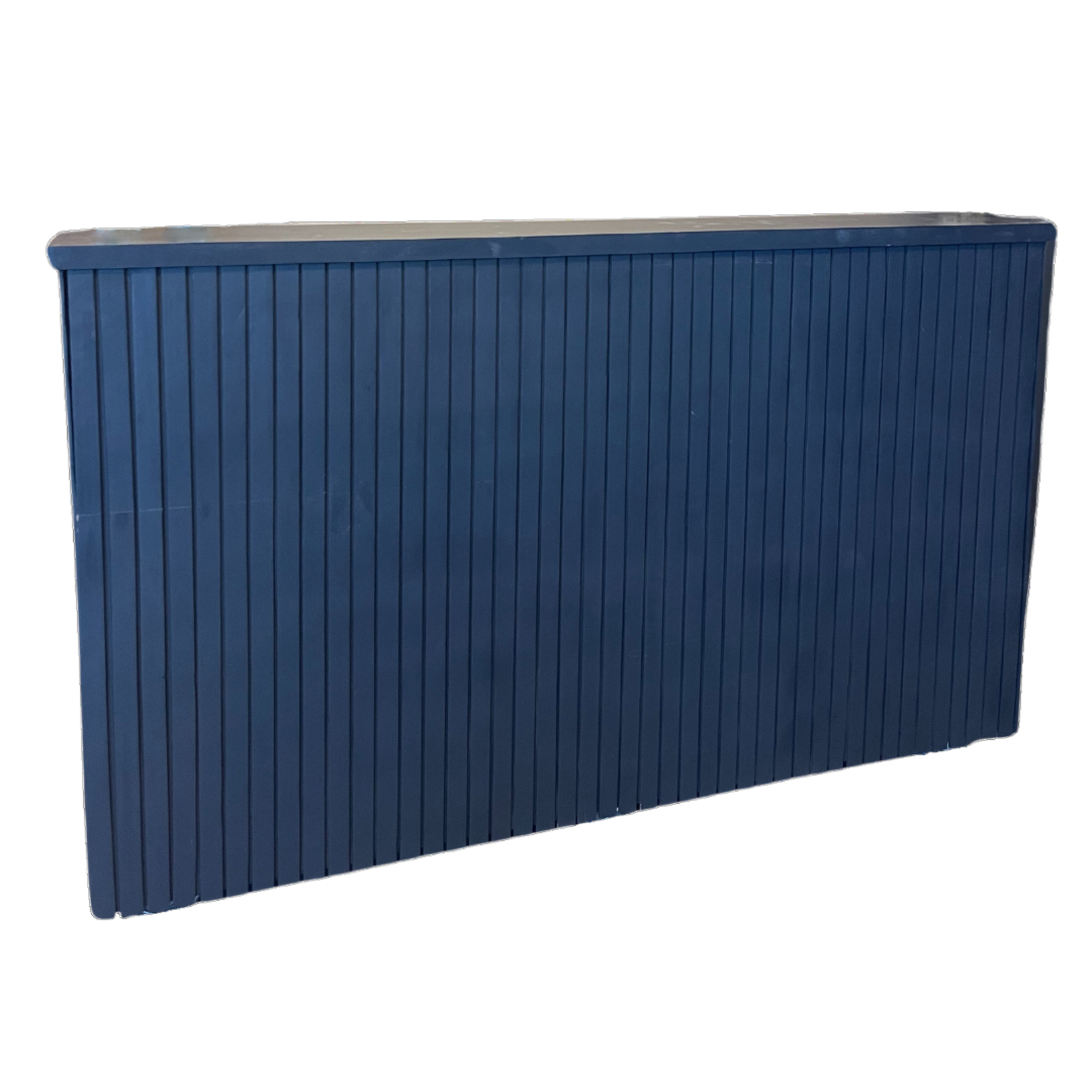 Black Slatted Bar