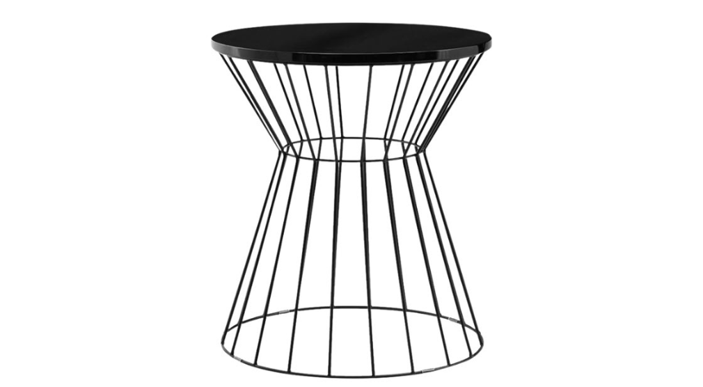 Black Contemporary Side Table