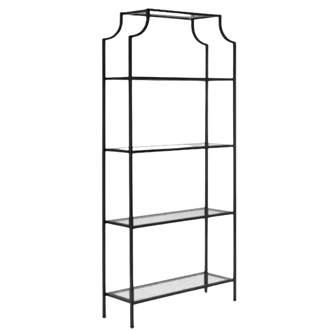 Small Black Back Bar Shelf