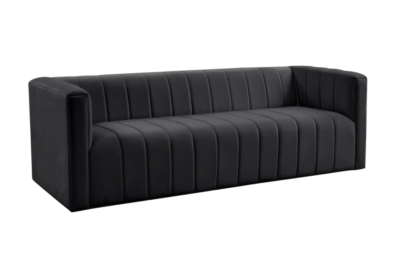 Marco Black Velvet Sofa