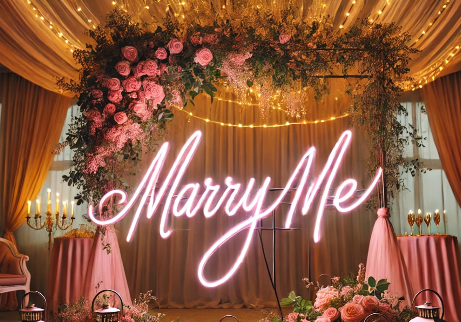 Marry Me Neon Sign