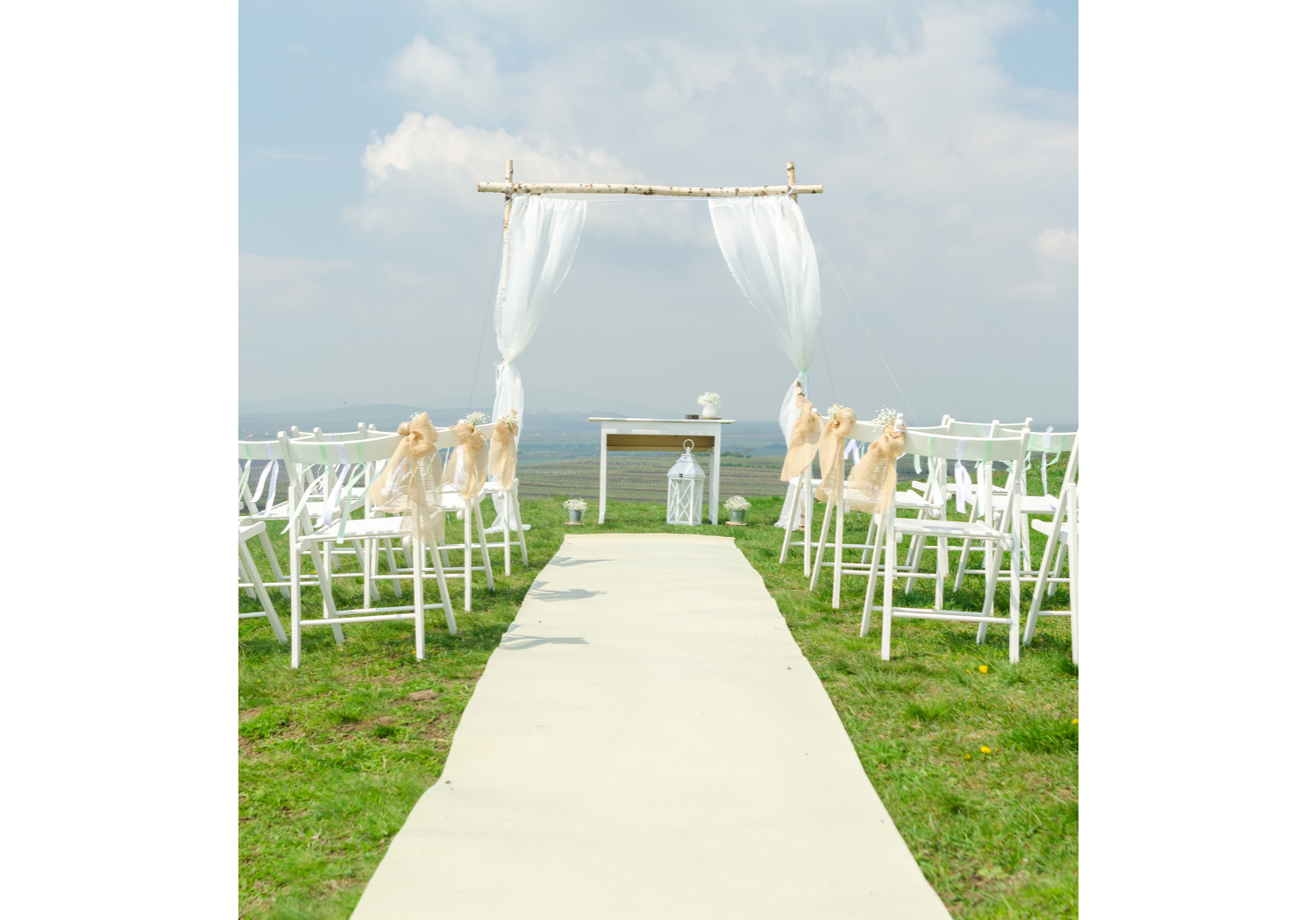 White Aisle Runner